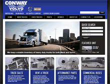 Tablet Screenshot of conwayvolvotruckandbus.com